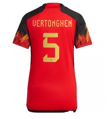 Belgia Jan Vertonghen #5 Hjemmedrakt Kvinner VM 2022 Kortermet